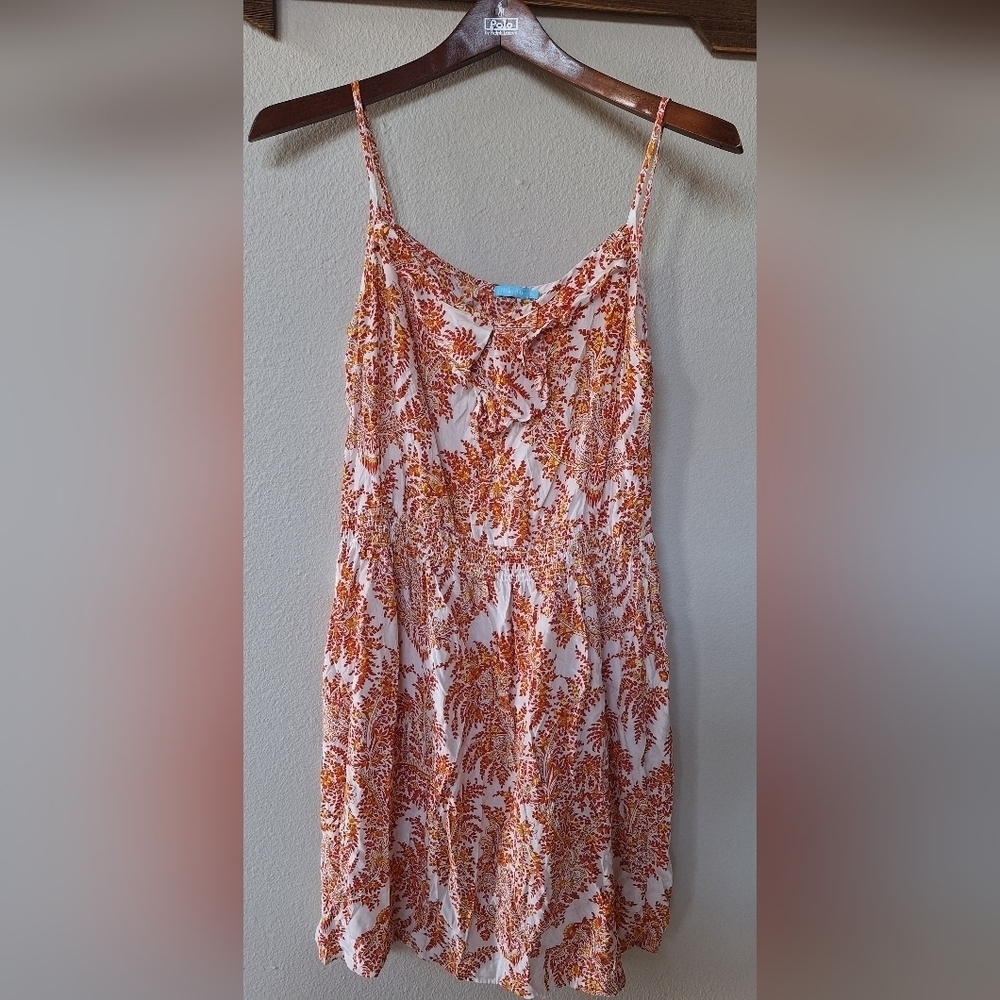 J. McLaughlin 100% Silk Floral Sleeveless Sundress Womens Size XS
